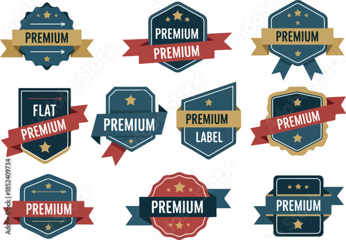 Elegant Collection of Premium Label Designs for Marketing Materials