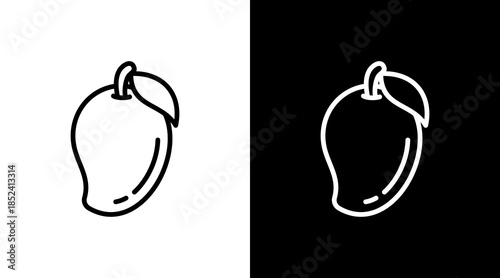 Mango With Icon Set Design