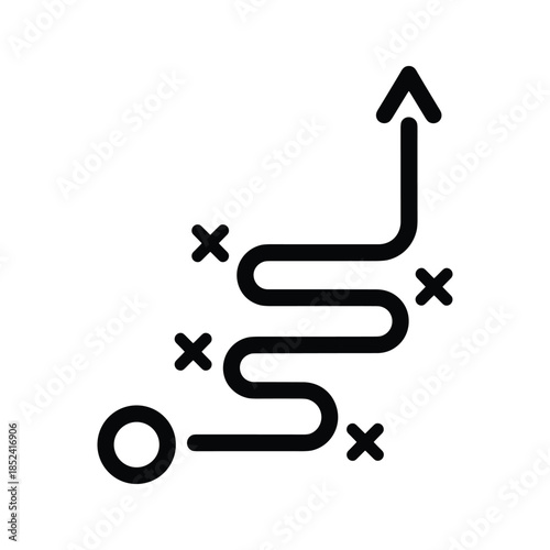 Navigating through obstacles to reach the goal