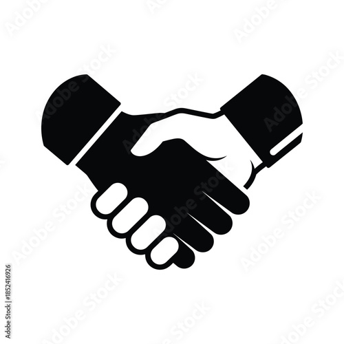 Handshake symbolizing agreement and partnership