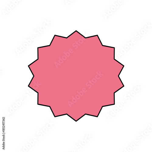 Simple frame vector illustration. Speech balloon, border, title, subtitle, line, banner.