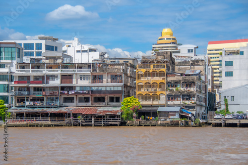 View of the city of Bangkok, Thailand, with its architecture that is both modern and more impoverished