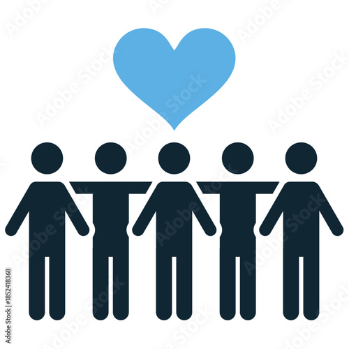 Fellowship icon vector for religious and academic groups. Ideal for symbolizing brotherhood, shared interests, gathering, and spiritual unity.