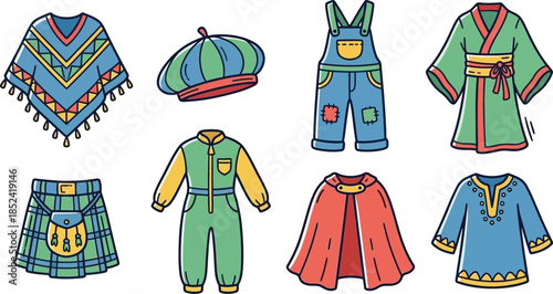 colorful clothing and accessories for kids