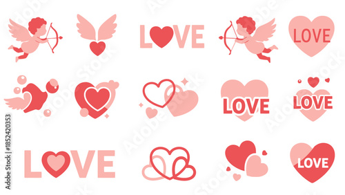 Colorful geometric abstract design with organic shapes, representing creativity and modern art