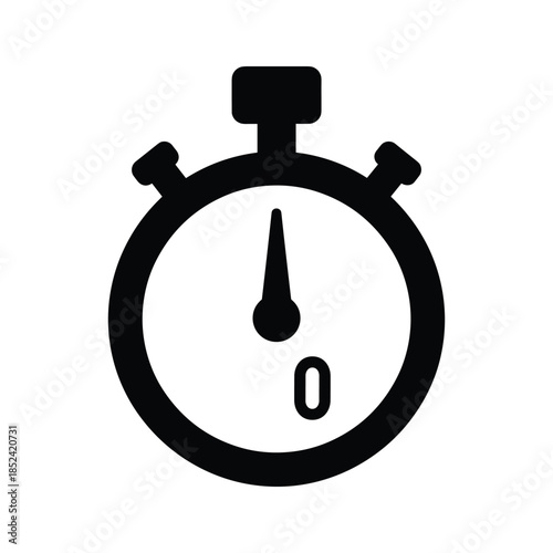 Stopwatch icon showing zero seconds
