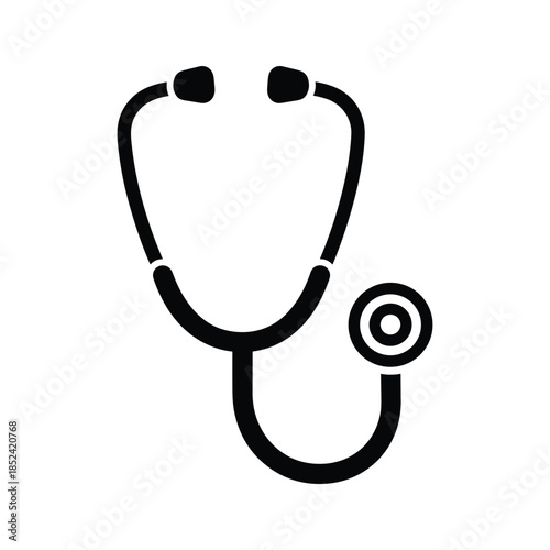 Stethoscope icon on white background