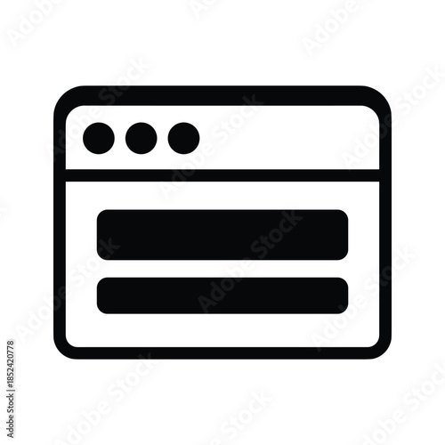 Browser window icon representing internet browsing
