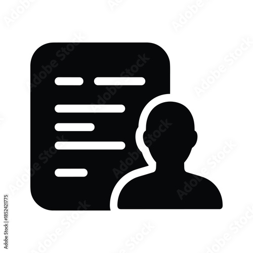 Profile document icon representing user information