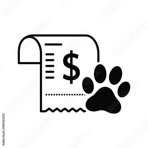 Pet Medical Bill Receipt Invoice