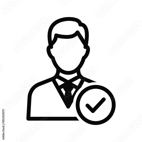 Verified Businessman Approved Concept