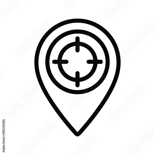 Location target gps navigation map pin icon