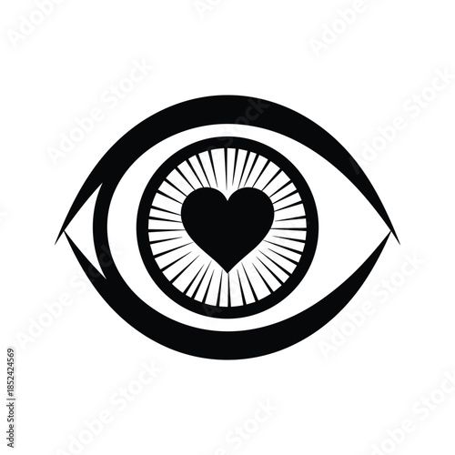 Eye with Heart in Center