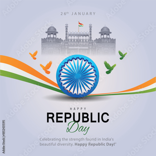happy independence day India. 26th January background.  abstract  vector illustration design