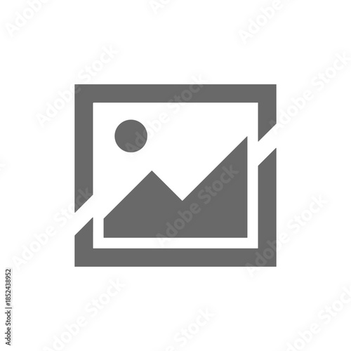 Gray placeholder icon for a missing or unavailable image.