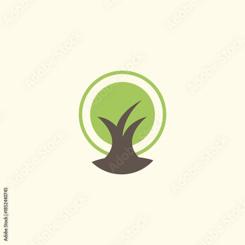 Tree ecology nature logo vector image. Tree logo icon