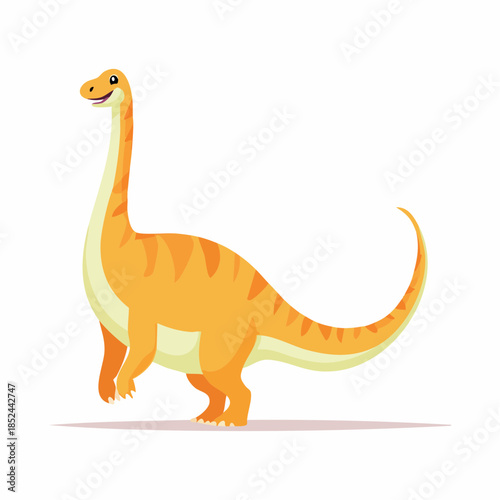Cartoon dinosaur illustration isolated on a white background