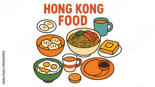 Delicious and vibrant assortment of Asian breakfast dishes, showcasing diverse culinary delights.