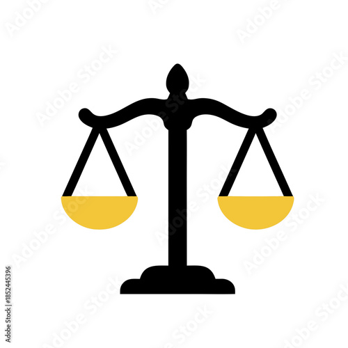 Justice Scales Icon - Symbol of Law, Balance, and Fairness