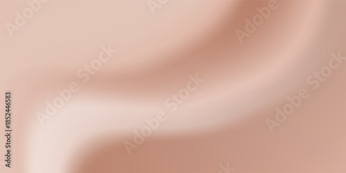 Vector fashion and cosmetic product placement background with pastel satin cloth wave. Premium brand mockup template with luxury