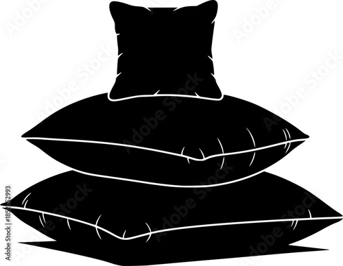 bed illustration bedding silhouette bedroom