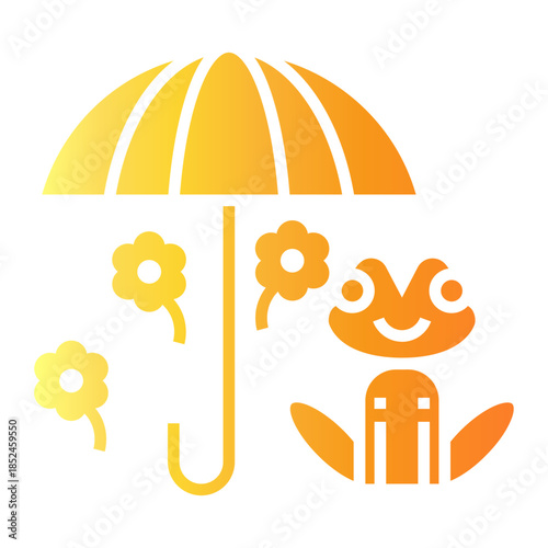 rainy season Gradient icon