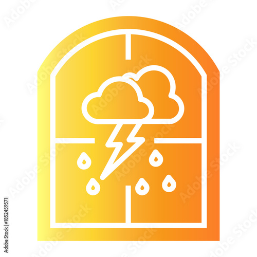 rainy season Gradient icon