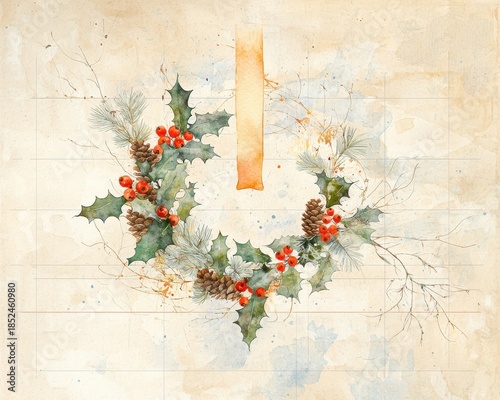 Discover the Latest 2025 Christmas Card Trends Featuring Wreaths with Holly and Pine Cones