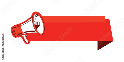 megaphone and speech bubbles.