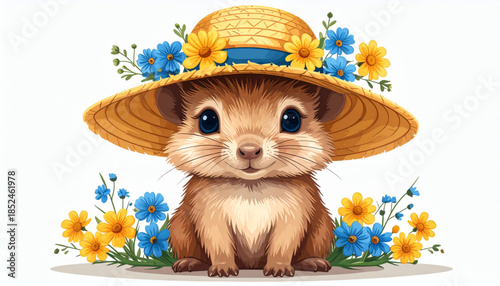 Cute Animal Character with Accessory