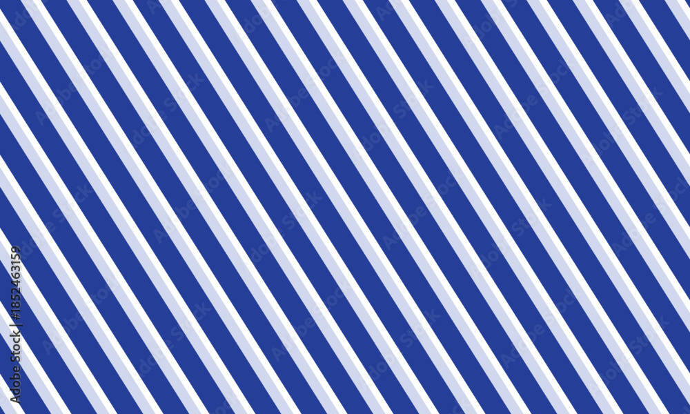 Fototapeta premium Abstract blue stripes on white background. Striped diagonal pattern Vector illustration of Seamless background Christmas or winter theme Background with slanted lines, modern