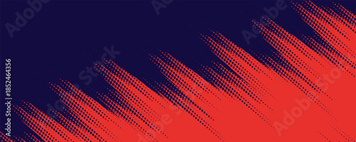 vector speed lines style orange color halftone banner design template. modern design