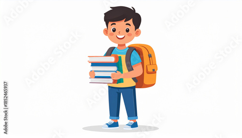 Back-to-School Character Illustration