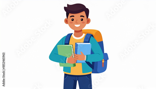 Back-to-School Character Illustration