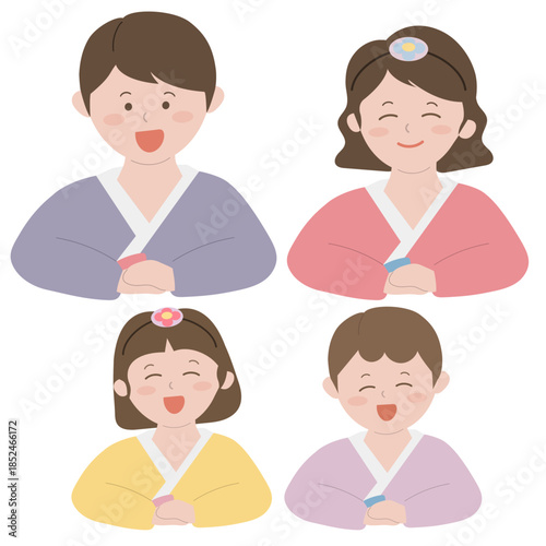 한복 입은 가족