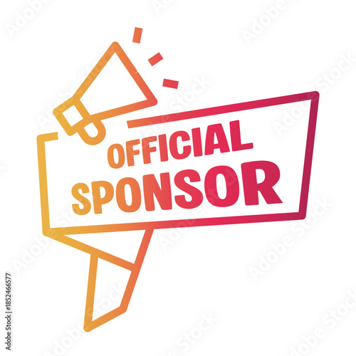 sponsored Line Gradient Icon