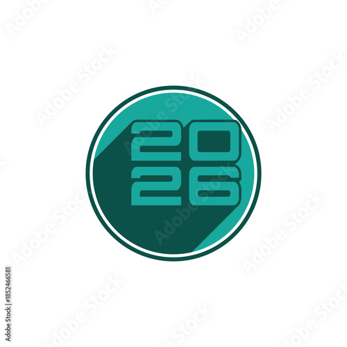 2026 design for new year logo vector