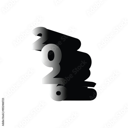 2026 design for new year logo vector