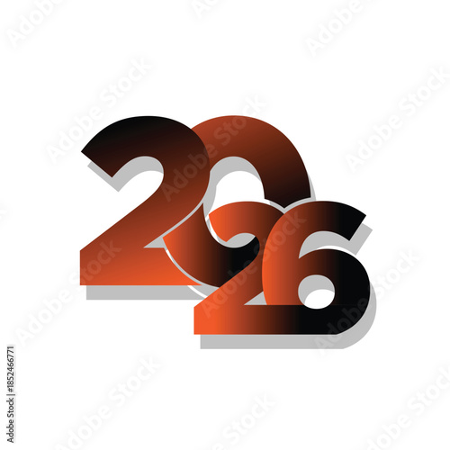 2026 design for new year logo vector