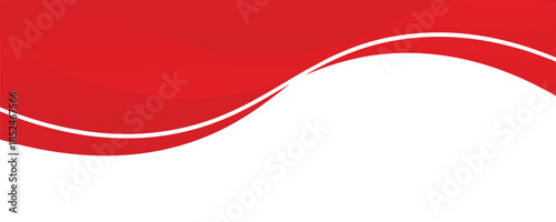 Abstract red line background curve element with white space for text and message design, overlapping layers. with a modern concept style