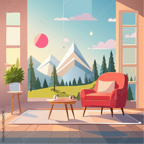 interior of a modern living room