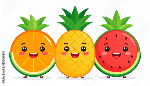 Summer Fruit Character Set