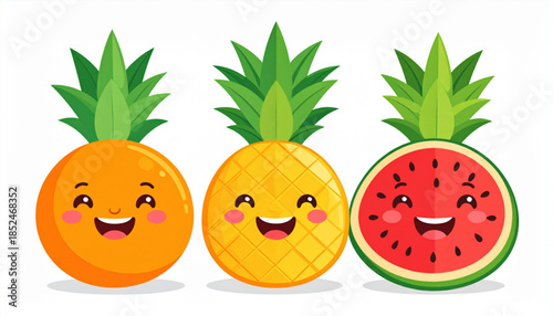 Summer Fruit Character Set