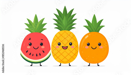 Summer Fruit Character Set