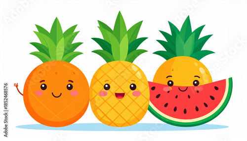 Summer Fruit Character Set