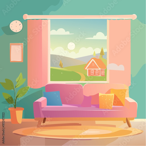 modern office building in night