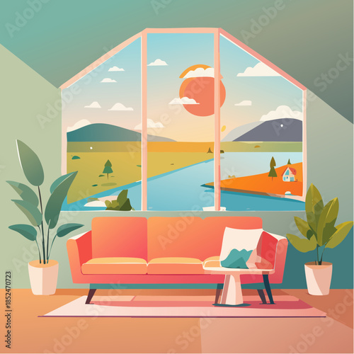 modern office building in night