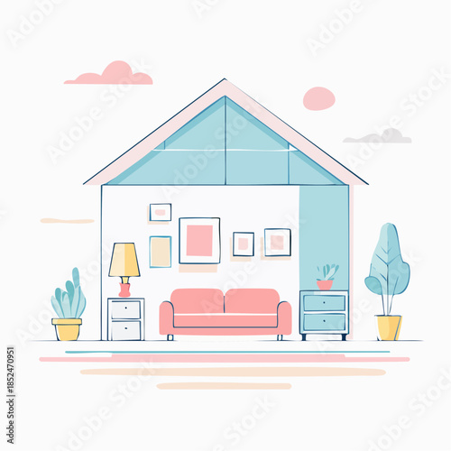 modern office building in night