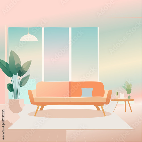 modern office building in night