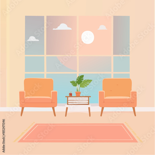 modern office building in night